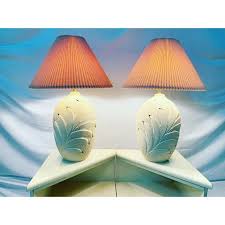 Check spelling or type a new query. 1980s Coastal Style Plaster Palm Frond Leaf Table Lamps A Pair Chairish