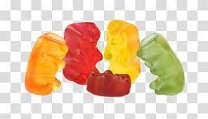 Five Gummy Bears Gummy Bear Chewing Gum Gummi Candy Jelly Babies Multicolor Cartoon Gum Transparent Background Png Gummy Bears Jelly Babies Gummy Bear Candy