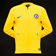 ⚽ welcome to the official twitter account of chelsea football club. Nike Fc Chelsea 2018 19 Jugend Anthem Fb Jacke Tour Gelb Dynamic Gelb Rush Blau Kinder Fanbekleidung Jacken Pro Direct Soccer