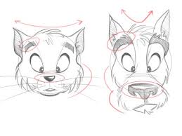 Finally, finish the cat by drawing two triangles for ears at the top of its head. Cartoon Fundamentals The Secrets In Drawing Animals