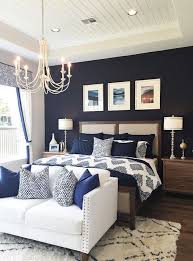 Naval Wall Color By Sherwin Williams With Cream Accents Home Decor Bedroom Master Bedrooms Decor Remodel Bedroom