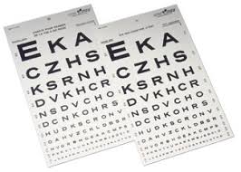 Snellen Eye Chart 10ft Medical Mart