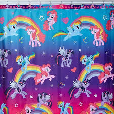 My Little Pony Shower Curtain Lil Pony Charm Bathroom Accessory Walmart Com My Little Pony Bedroom My Little Pony Fabric Hasbro My Little Pony