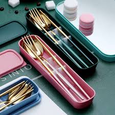 Souvenir sendok garpu sumpit set portable warna ini bisa ditambahkan sablon nama. Set Sendok Garpu Sumpit Portable Bahan Stainless Steel Shopee Indonesia