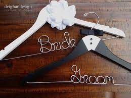 Bride And Groom Hangers Wedding Hangers Couples Gift Tuxedo Etsy Uk Bride Hanger Groom Hanger Diy Wedding Hangers
