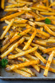 Baked French Fries Recipe Potatoes Fries Dinner Dinneratthezoo In 2020 French Fries Baked French Fries Recipe Oven French Fries