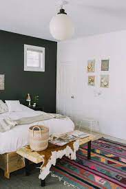 Accent walls are simply walls in a room that are unlike the others, made to stand out and truly accent a space. Dark Forrest Green Wall Home Home Bedroom Home Decor