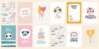 This baby shower gift card is a perfect label for any gifts you send, but it can also be used in different ways. Free Vector Lovely Baby Shower Card Collection With Flat Design