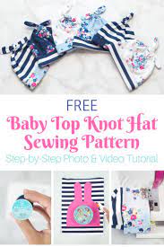 Double Top Knot Baby Hat Pattern Sewing Sweet Red Poppy Baby Hat Sewing Pattern Hat Patterns To Sew Baby Hat Patterns