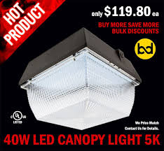 40w 55 6000k Led Canopy Light Black Canopy Lights Canopy Led