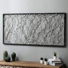 Metal Infinity Rectangular Wall Decor Silver Wall Decor Wall Decor Master Bedroom Wall Decor