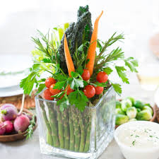 This Edible Centerpiece Will Transform The Table At Your Next Gathering Not Only Is A Crudite Bouquet Beautiful It S Als Vegetable Bouquet Vegetables Veggies