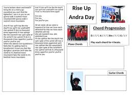 Learn piano in the simplest way possible. Rise Up Andra Day Lead Sheet Teaching Resources