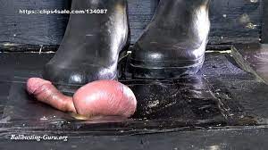Extreme Ball Stomping and Trampling with Le Chameau Waders rubber boots on  cock board - Balls and Cock in Hell | Ballbusting Guru