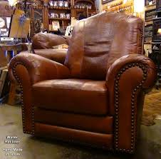 Yaheetech recliner chair pu leather recliner sofa home theater seating adjustable modern single reclining chair sofa with pocket spring. 100 Hand Cut Top Grain Leather Recliner Made In Usa Texas