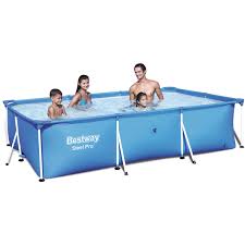 Bestway Steel Pro 118 In X 79 In X 26 In Deluxe Splash Frame Swimming Pool Walmart Com Children Swimming Pool Rectangular Swimming Pools Swimming Pools