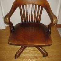h. krug wood office chair antique