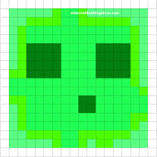 Minecraft Pixel Art Templates Slime Minecraft Pixel Art Pixel Art Templates Pixel Art