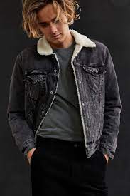 Herbhandler Cc Sherpa Jacket Denim Jacket Men Denim Sherpa