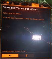 Psa You Can Claim You Sirius System Permit From Any Systems Near Sirius Corp Home System Without Any Additional Work R Elitedangerous