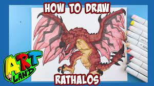 How to Draw the RATHALOS from MONSTER HUNTER!!! - YouTube