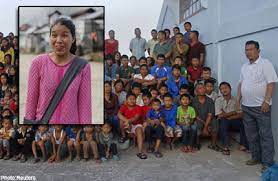 He has left behind 39 wives and 94 children along with ziona married his first wife when both of them were young. Wife No 39 Is Luckiest Woman In The World