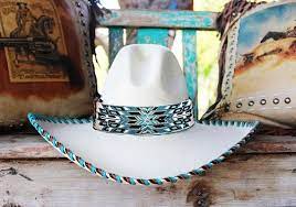 Cherokee Native American Style Extra Wide Hat Band Hand Beaded Hatband Beaded Hatband Beaded Hat Beaded Hat Bands