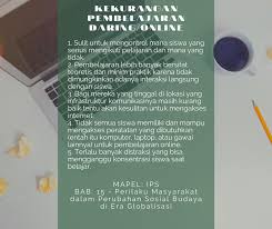 Aug 15, 2008 · pengembangan materi pembelajaran harus sesuai dengan indikator yang dikembangkan. Jelaskan Kekurangan Dan Kelebihan Pembelajaran Daring Online Brainly Co Id