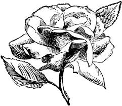 Black White Vintage Flowers Designs Digital Stamps Free Digital Stamps Vintage Roses