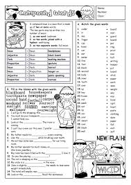 One Click Print Document Compound Words Compound Words Worksheets Kindergarten Worksheets