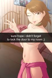 Rule 34 - Bedroom Nude Female Persona Persona 3 Rellertr Snapchat Solo  Female Text Texting Tongue Out Wink Yukari Takeba | 9170434