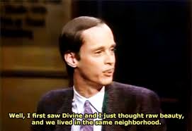 Image result for John waters pink flamingos divine going into towngif