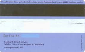 Bank Card Postbank Maestro Postbank Germany Federal Republic Col De Ms 0005 03