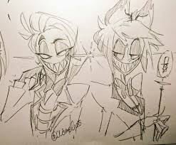 Pin By Altagracia Duran Cruz On Hazbin Hotel Funny Art Cartoon Drawings Funny Drawings