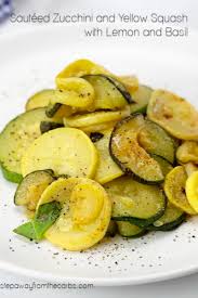 Say goodbye to mushy or bland veggies. Sauteed Zucchini And Yellow Squash With Lemon And Basil Low Carb
