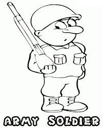 This is a selection of fairly random coloring pages that are cute as all get out, and also usually pretty easy to color in. Cute Toy Soldier Coloring Pages Printable Army Coloring Military Cartoon Pictures Ecolorings Info