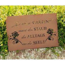 Garten teaches courses on globalization at the yale school of management, where he was formerly dean. Ein Schoner Garten Wischt Den Staub Des Alltags Von Der Seele Spruch Garten Blechschild 60 Cm Breit