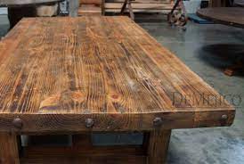 Sale antique, solid slab oak top (not planks) farmhouse trestle table w/2 leaves. The Chef S Block Old Wood Table Is An Old Wood Table That Showcases The Beautiful Knots And Stretches Through Old Wood Table Wood Table Kitchen Tables For Sale