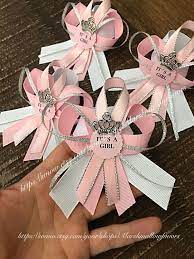 12 Pink And Gold Guest Pins For Baby Shower Pink And Gold Etsy Baby Shower Princess Baby Shower Pin Baby Shower Guest