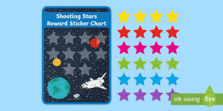 new shooting stars sticker reward charts reward systems