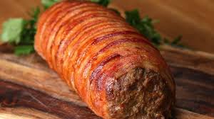 Ce Rouleau De Viande Bœuf Jambon Bacon Est Le Repas Parfait Des Carnivores Viande Boeuf Recettes De Cuisine Et Viande