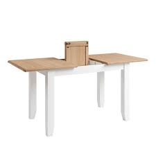 Despite their strength and durability. Ava Oak Rectangular Extending 4 6 Seat Extending Dining Table White Buy Online At Qd Stores
