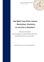 Get promo codes in your inbox. Pdf The Multi Crew Pilot Licence Revolution Evolution Or Not Even A Solution A Review And Analysis Of The Emergence Current Situation And Future Of The Multi Crew Pilot Licence Mpl