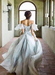 11 Dreamy Dusty Blue Wedding Dresses Inspired By This Blue Wedding Dresses Cheap Prom Dresses Long Prom Dresses Modest