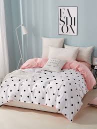 Polka Dot Print Duvet Cover 1pc Shein Uk In 2020 Girl Bedroom Decor Luxury Bedding Simple Bed