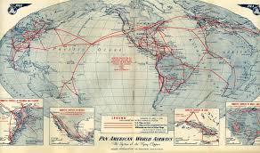 Paa Route Map 1948 Route Map Vintage Travel Posters Travel Posters