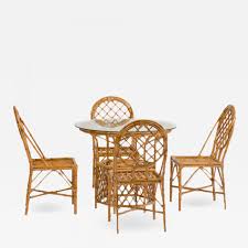 Get 5% in rewards with club o! A Rattan Dining Room Table And Four Chairs Circa 1950