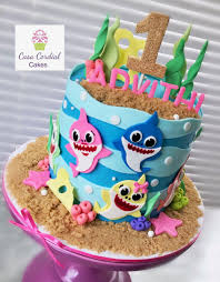 2nd Birthday Baby Shark Cake Topper Baby Shark Cake Shark Birthday Cakes Shark Themed Birthday Party Shark Birthday Party