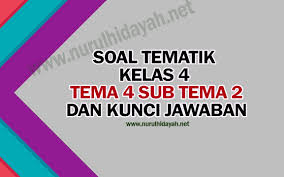 Soal Tema 4 Kelas 4 Subtema 2 Dan Kunci Jawaban Nurul Hidayah