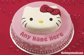 Make birthday special with name birthday cakes. Funny Hello Kitty Birthday Cakes With Name Editor